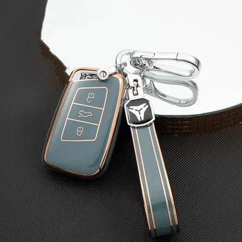 TPU Car Smart Key Fob Cover per VW PASSAT B8 Arteon Atlas New Jetta Skoda Kodiaq Superb A7 accessori Auto Auto portachiavi - TPU Car Smart Key Fob Cover per VW PASSAT B8 Arteon Atlas New Jetta Skoda