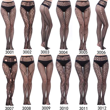 

KASURE Multi Pattern Sexy Tights For Women Leopard Star Stripe Tranparent Star High Waist Tight For Ladies