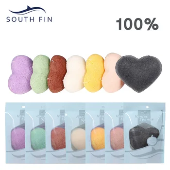 

Hot sale 5Pcs Nature Konjac Facial Puff Face Cleanser Washing Sponge Exfoliator Cleansing Sponge Puff FRE