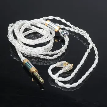 

KZ AS10 ZS10 ZST ES3 ED12 ZS5 ZS6 MMCX Silver Plated Dedicated Cable 2pin 0.75/MMCX Connector Upgraded Silver Plated Cable BA10