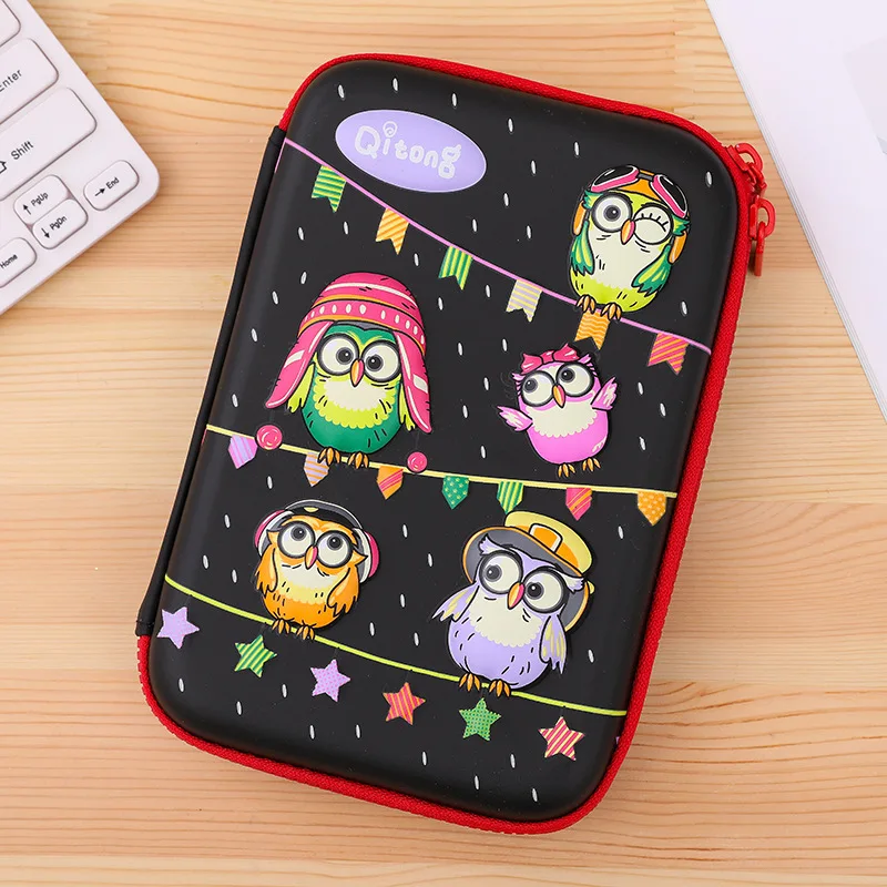 Милый Единорог школьный Карандаш Чехол Kawaii 3D ручка коробки для мальчиков и девочек узкие чехол EVA картридж мешка для сбора пыли большой уголовного большой мешок канцелярских принадлежностей - Цвет: Style 16