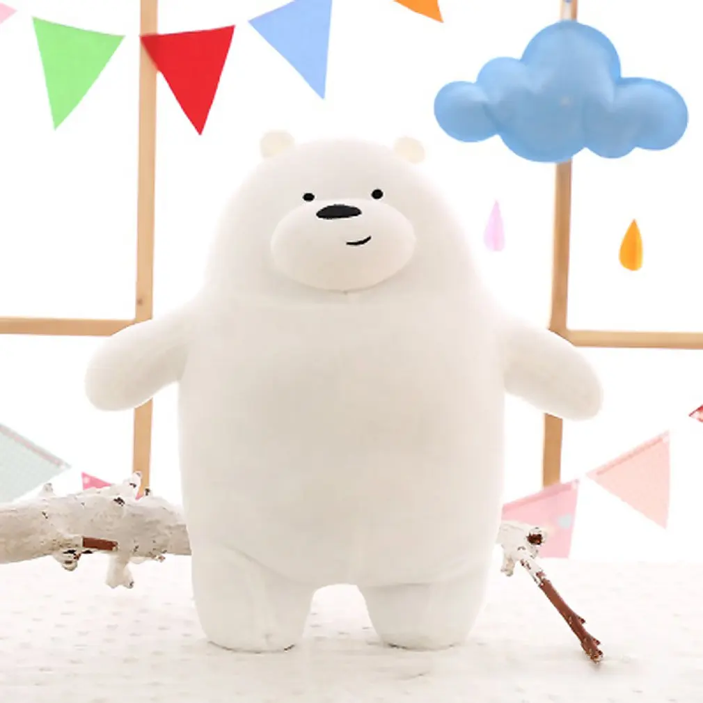 30 см Kawaii панда медведи плюшевые игрушки мультфильм медведь набивной гризли серый белый медведь панда кукла Дети любят подарок на день