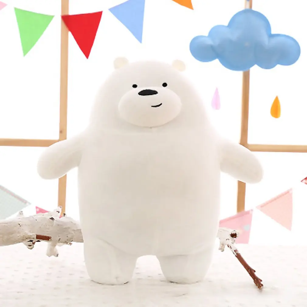 30 см Kawaii панда медведи плюшевые игрушки мультфильм медведь набивной гризли серый белый медведь панда кукла Дети любят подарок на день рождения