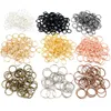 Lot de 200 pièces de bricolage en métal 3/4/5/6/7/8/10mm, découvertes de bijoux, boucles simples ouvertes, anneaux ouverts et fendus pour la fabrication de bijoux ► Photo 1/6