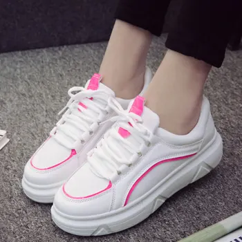 

Spring Summer breathable white sports shoes for female women students