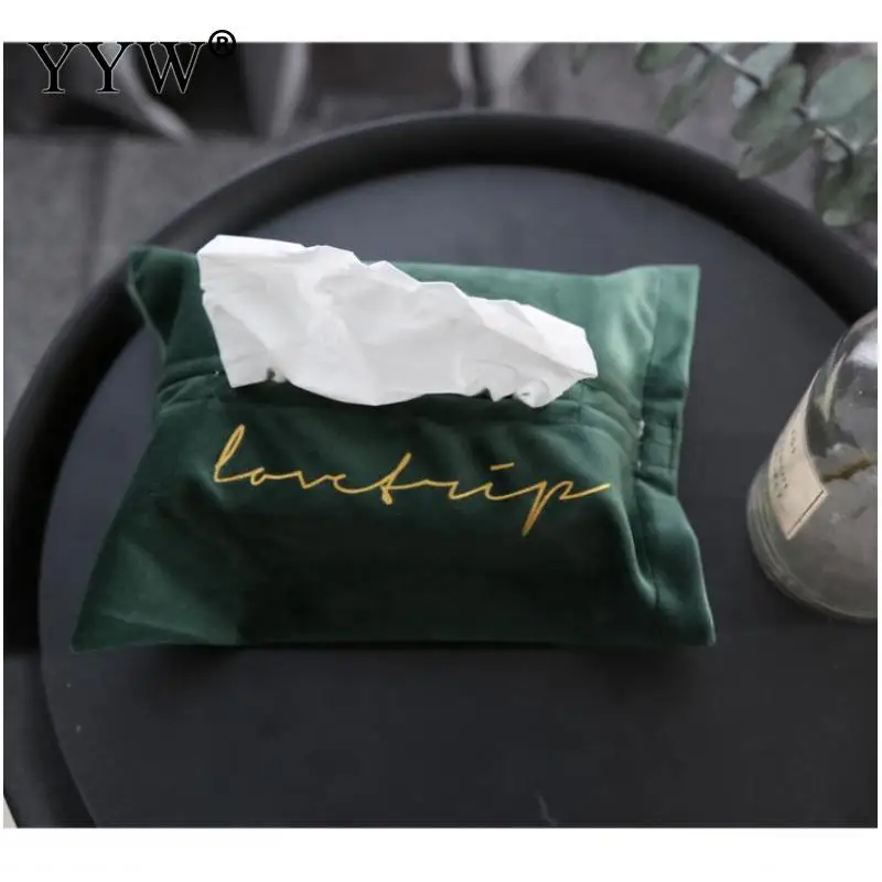 

European Style Cloth Tissue Box Napkin Paper Cover Container Tissue Box Cover Paper Dispenser Home Organizer Decor 180x260mm