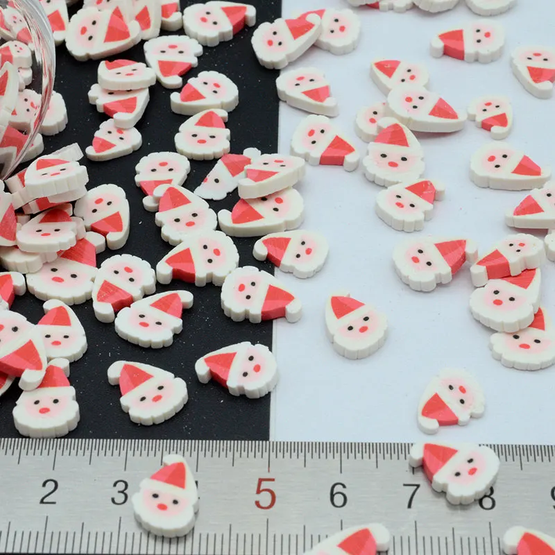 100 г/лот полимерная глина Рождественский Санта-Клаус милые конфетти для