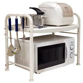 

Microwave Storage Rack, 2-layer Kitchen Supplies Storage Rack, Table Top, Electric Cooker Rack, Double-layer Oven Rack