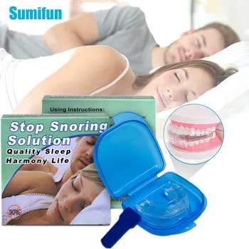 

1Set Anti Snoring Mouthpiece Device Silicone Soft Anti Snore Tongue Sleep Noise Guard Snore Stopper Dental Tray Improve Sleeping