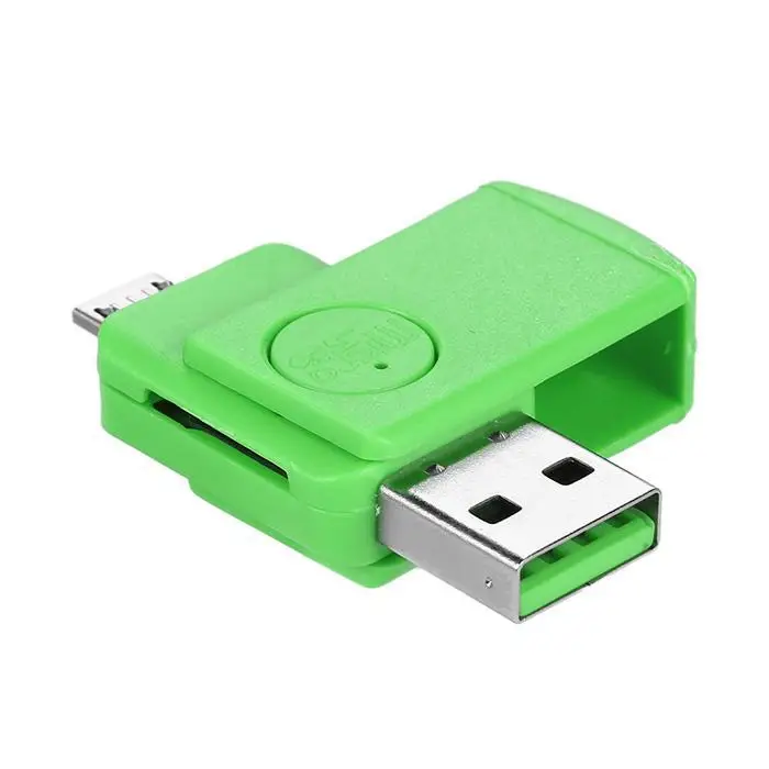 Micro OTG Смартфон USB2.0 компьютерный интерфейс TF карта белый, розовый, зеленый, синий, черный кардридер