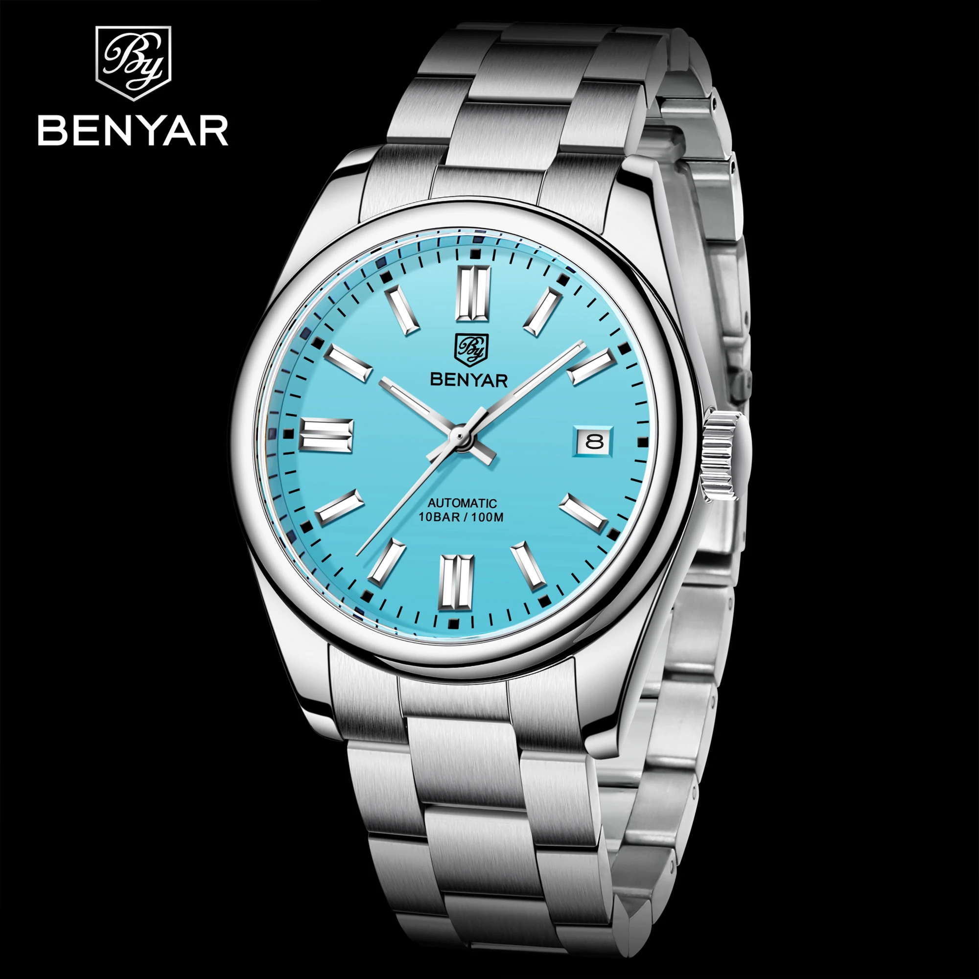 2021 New BENYAR 39MM Men's Watches Mechancial Watch Men Luxury Automatic watch for men Stainless steel Waterproof Clock Man 