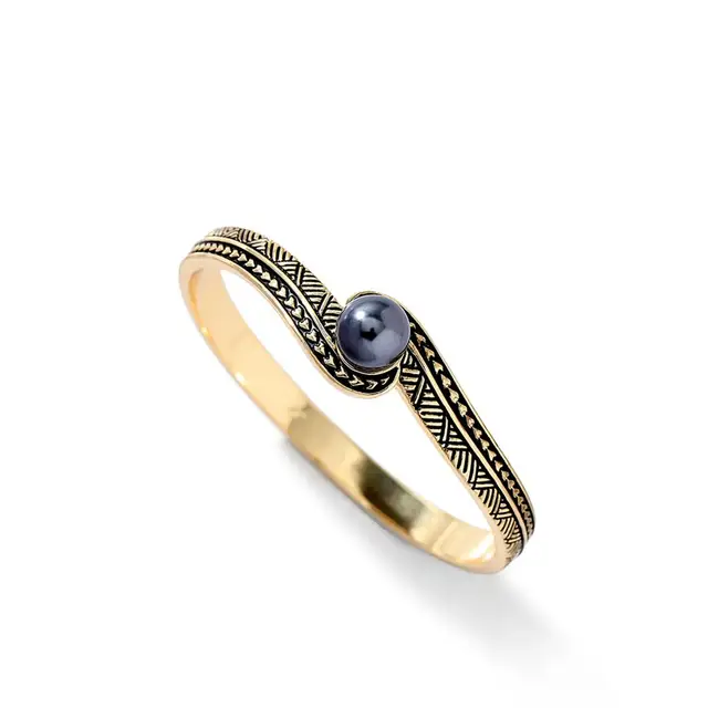 SophiaXuan Big Gold Bangles for Women Female Luxury Brand Statement Jewelry Bangle Bracelet Vintage Metal Wedding Party 2021 New 55mm