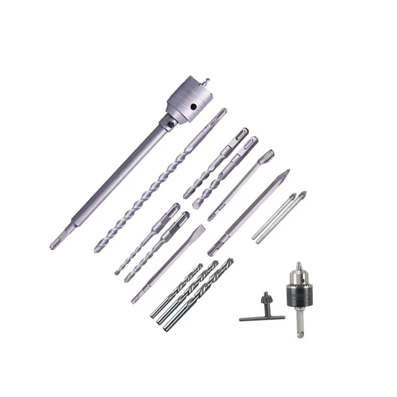 

Lypeh Electric Hammer Bit Accessories Chopping Bit Wall Drill Spitstick Flat Chisel U Chisel Rocker Switch Square Shank Four Pit