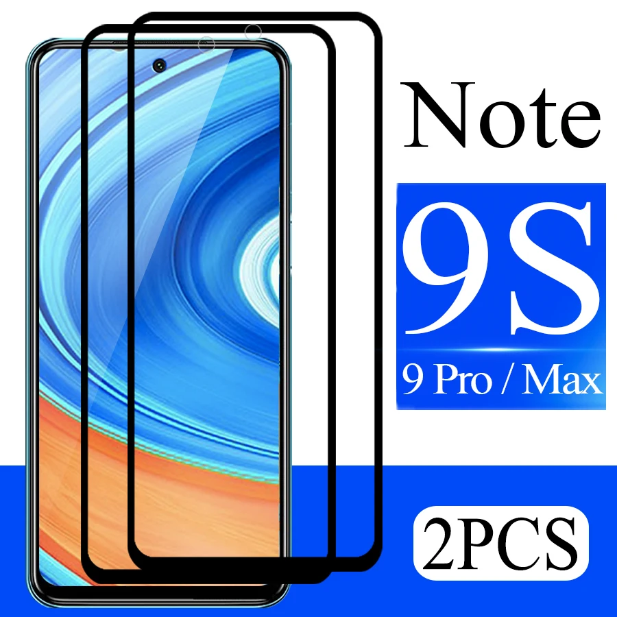 Закаленное стекло для xiaomi redmi 9 s max 2 шт. красная Защитная пленка экрана note9pro xiami 9note