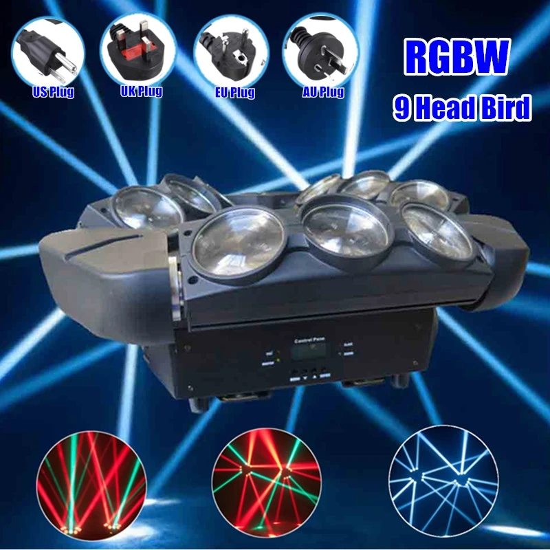 

LED Stage Lights Effect Lamp RGBW 4 in 1 Air Cooling Mode 90-240V IP20 Sound Active Automatic Mini Stage Lights