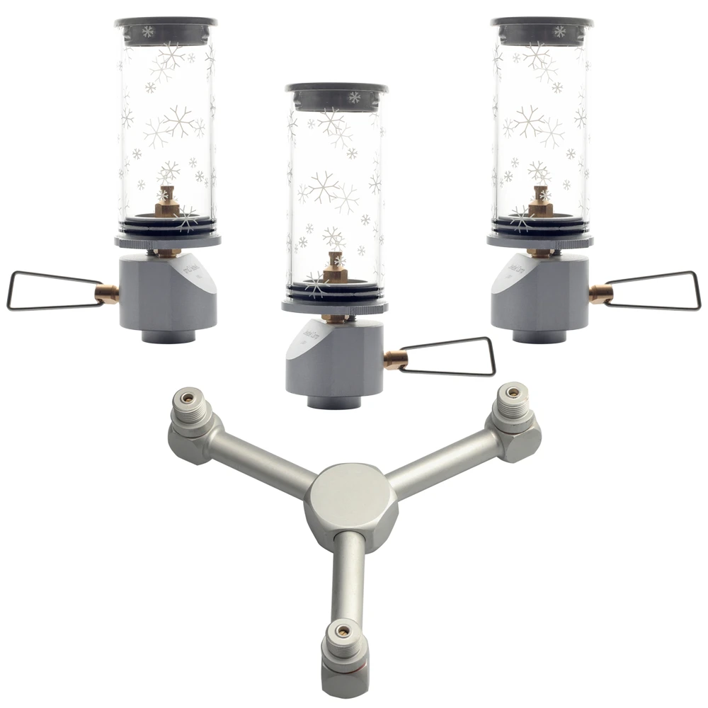 

Camping Lamp Butane Gas Lantern Garden Yards Holiday Mood Light Mini Flame Lantern Gift Gas Lantern Splitter for Open-air