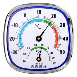 Analog Indoor/Outdoor Thermometer and Hygrometer with Stand - Battery - Free Humidity and Temperature Monitor (Thermometer)