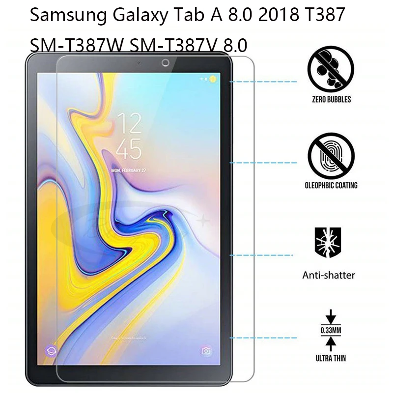 Закаленное стекло 9H для Samsung Galaxy Tab A SM-T387 SM-T387V 8 0 T387 2018 дюйма Защитная пленка экрана