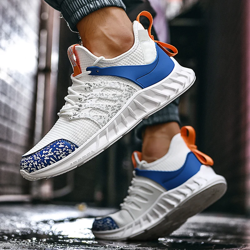 Men's Sneakers Casual Shoes Mesh Trainers Lightweight Basket Basketball