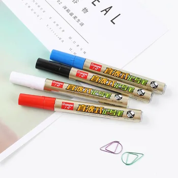 

Recruit Oily Large-Volume Additive Ink Marking Pen Mk400 Black/white Big Head Rubber Brush Pen Not Afford Box Marker