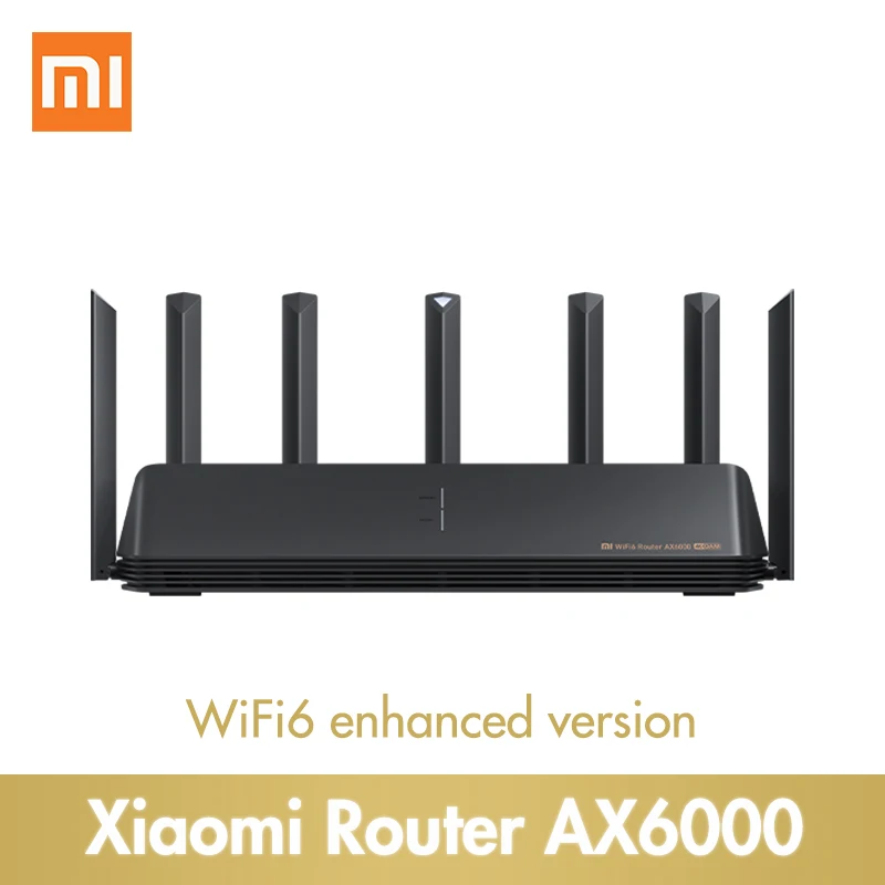 Маршрутизатор Xiaomi AX6000 AIoT Wi Fi 6 6000 Мбит/с двухдиапазонный поддержка сети OFDMA Mesh с усилителями внешнего сигнала
