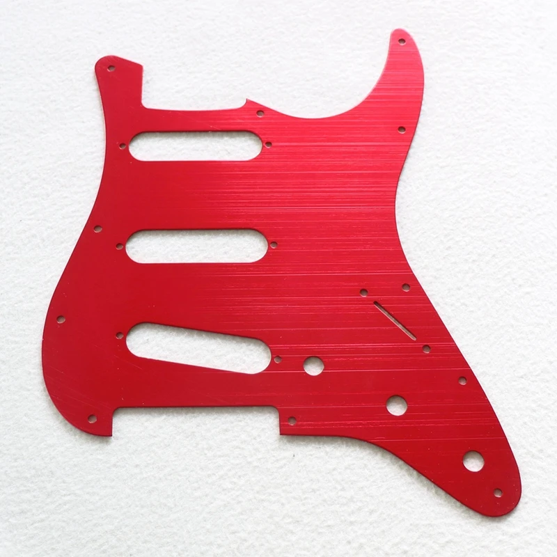 

Metal Wine Red Aluminum ST guitar pickguard SSS for custom guitar kits with mounting screws