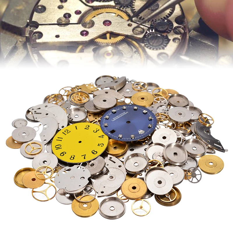 

Hot Sale 50g/bag Steampunk Parts Vintage Steampunk Metal Steampunk Gears Wrist Watch Old Parts Gears Wheels Steam Punk Lots DIY