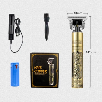 

Rechargeable T9 Baldheaded Hair Clipper Barber Haircut Electric Cordless Close Cutting T-Blade Trimmer Beard 0mm Razor Shaver