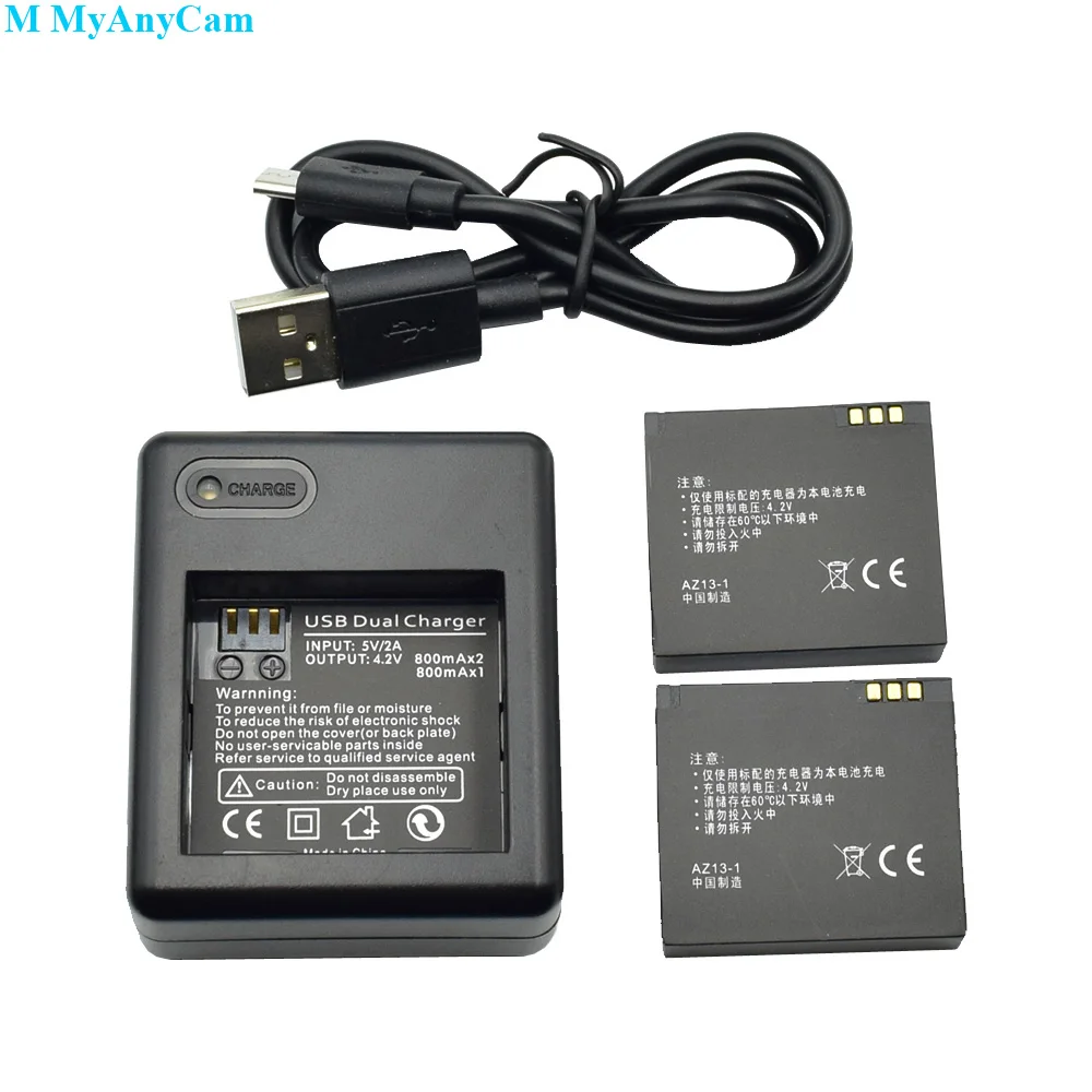 1010mAh литий-ионные аккумуляторы и два порта зарядное устройство с USB кабель для