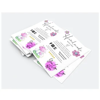

Handmade with Love Card Modern Packaging Card Insert Card Business Card Business Packaging Card Packaging Insert Card