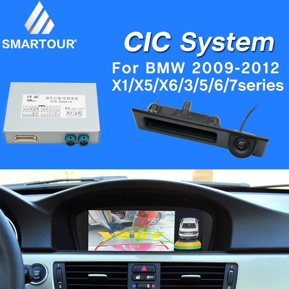 Smartour автомобиля Камера Интерфейс для bmw CIC 2009 2012 X1/X5/X6/3/5/6/7 серии мини парковка