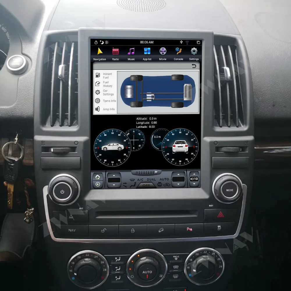 Вертикальный экран tesla Android 8,1 Автомобильный мультимедийный плеер для LAND ROVER FREELANDER Автомобильный gps Navi wifi Аудио Радио Стерео головное устройство