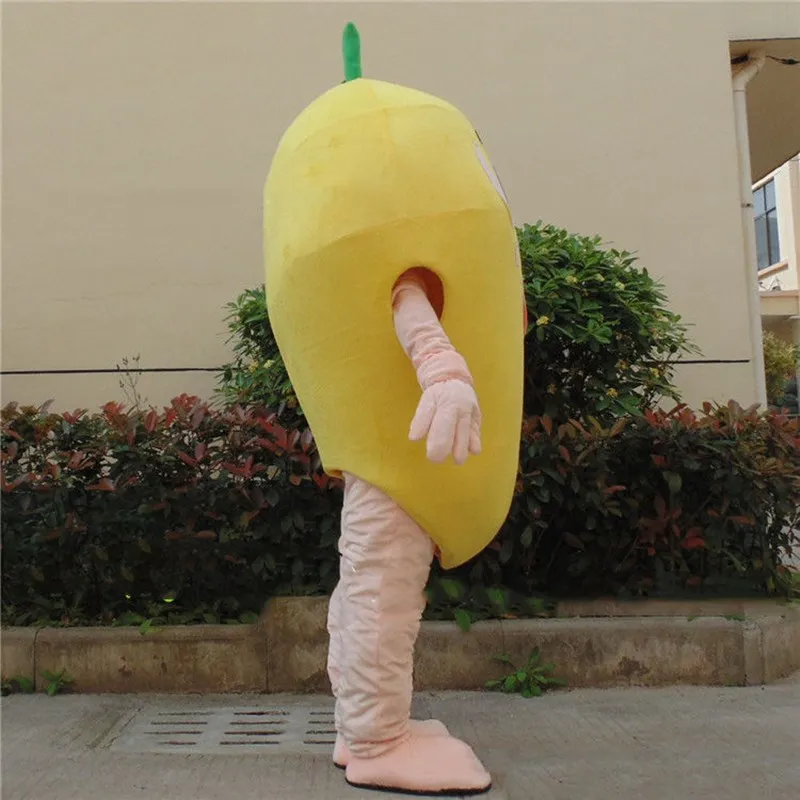 

Adversting Unisex Cosplay Fruits Mango Mascot Costume Birthday Party Parade Fruit Dress Halloween Xmas Adtult Size