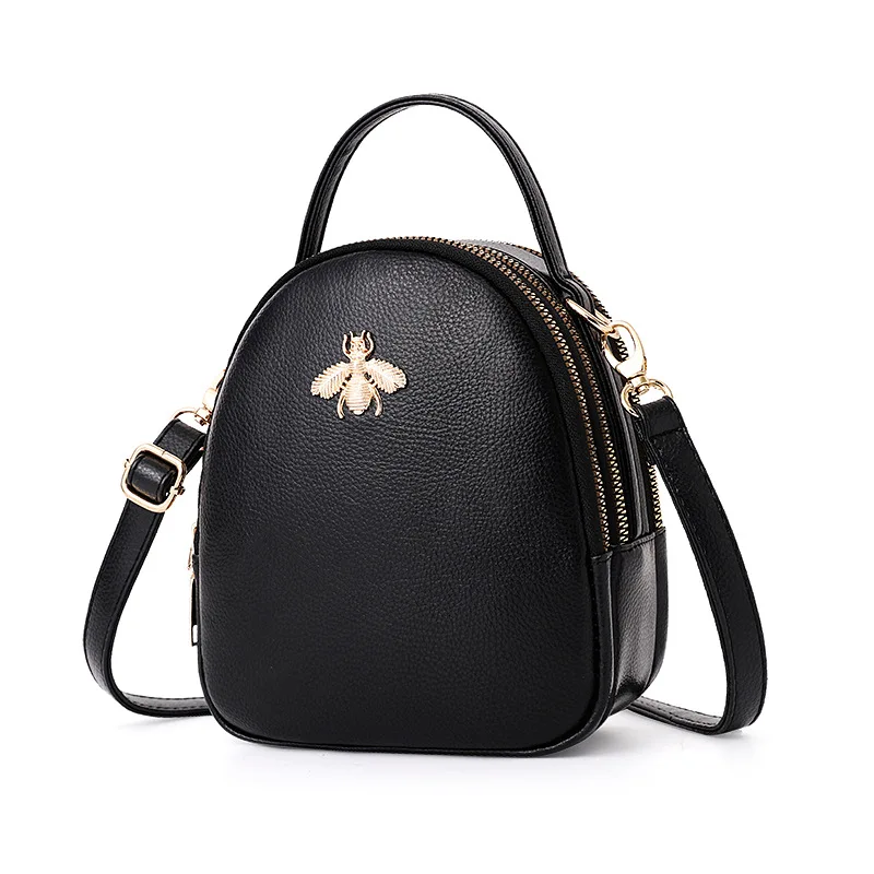 

2019 New Women Shoulder Bags Fashion Cute Bee Crossbody Bag PU Leather Casual Handbag Large Capacity Phone Messenger Bags