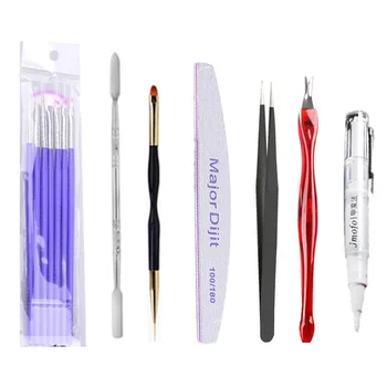 

LED Lamp Poly Gel Dryer Manicure Tools Electric Fiberglass UV Nail Set Quick Building Extended Varnish Tips Decoration DIY