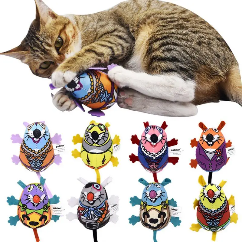 1pcs Cartoon Soft Catnip Toy Organic Catnip Filled Cat Toys Fruits & Animals Pet Interactive Toys Cat Teeth Grinding Toys