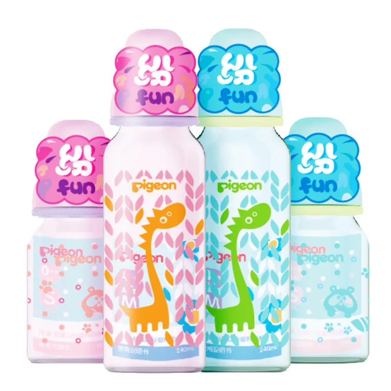 

Genuine Product Pigeon Standard Caliber PP Plastic Coloured Drawing Feeding Bottle 120ml/240ml