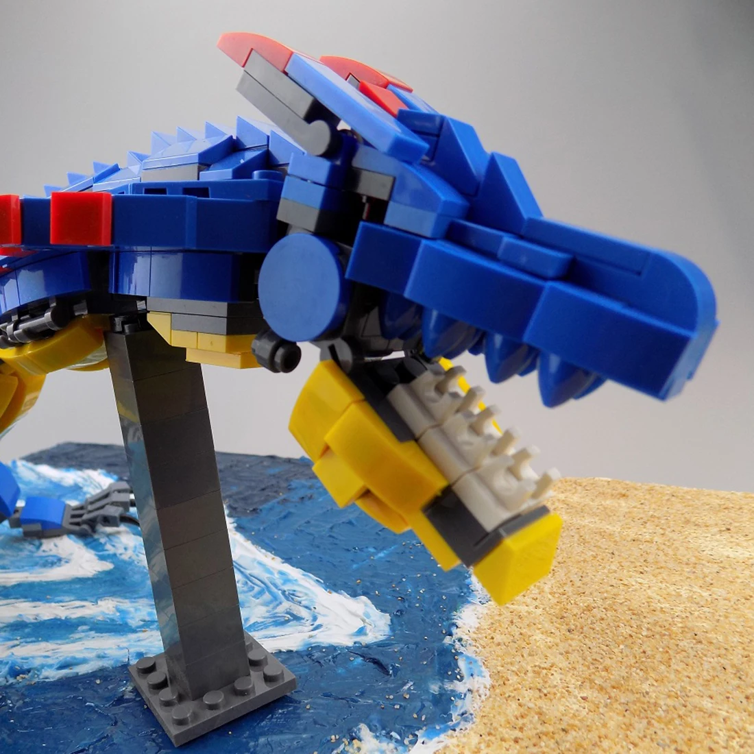 891 шт. MOC гигантский Монстр морской дракон модель сборки маленькая частица строительные блоки обучающая игрушка набор строительство и строительство