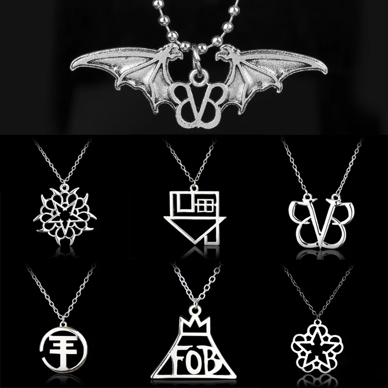 7 видов стилей BVB ожерелье черный Veil Brides крылья летучей мыши ожерелья с подвесками