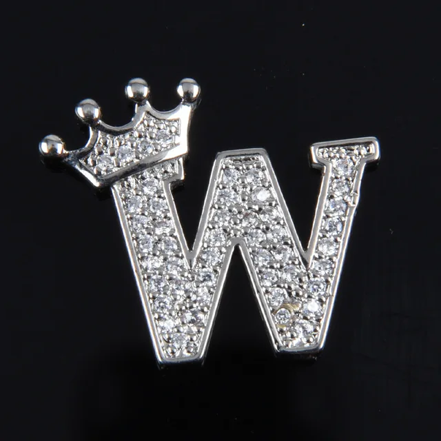 Hot Sale Metal Croc Shoe Charms Crown Letter Bling Rhinestone Shoes Decorations High Quality Butterfly Wristband Accessories g1023