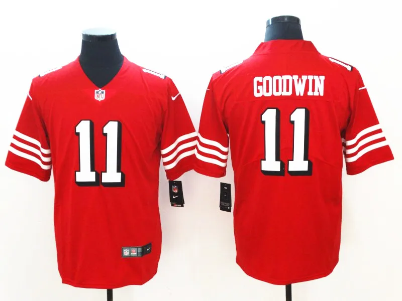AS PICTURE Сшитый Топ для мужчин 49ers Jimmy Garoppolo Vapor Joe Монтана маркиза Гудвин Рихард Шерман Ронни Лотт Vapor Untouchable Jersey рубашка - Цвет: AS PICTURE