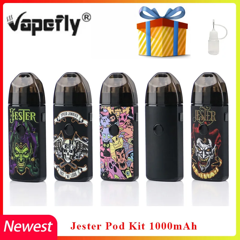 Vape Pod Kit Vapefly Jester DIY версия 1000 мАч 2 мл Ремонтопригодный капельница Электронная