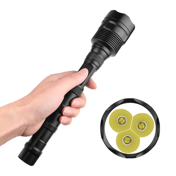 

LED Flashlight Tactical Flashlight 5 Modes Outdoor Light Torch Lamp Hiking XHP70 Flashlight 3*XHP70 Flashlight