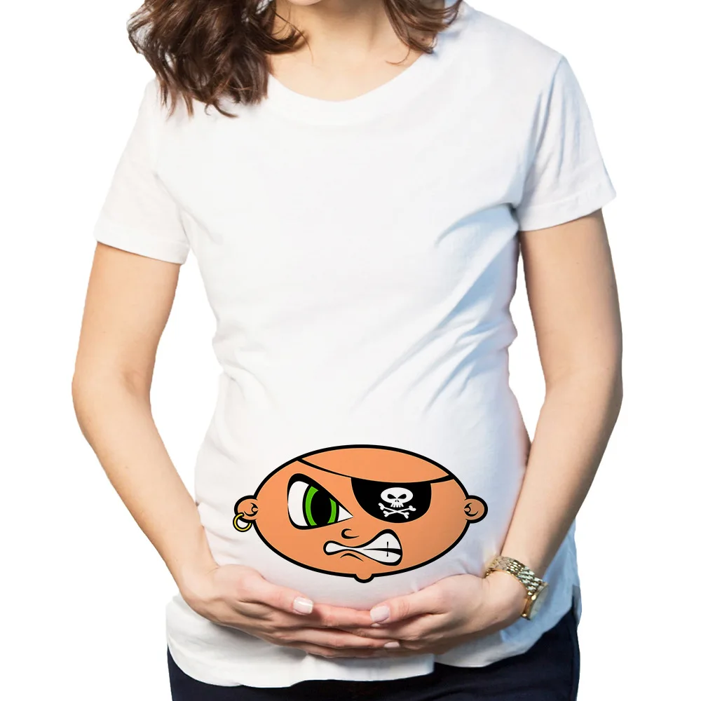 

New Style Pregnant WOMEN'S T-shirt European And American-Style Pregnant WOMEN'S Printed T-shirt P036-ystwh