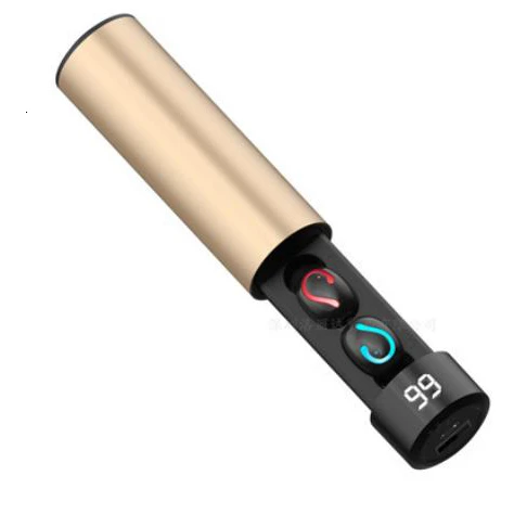Kzofu F7 TWS 5,0 Bluetooth Oortelefoon 6D стерео Draadloze Koptelefoon In-Ear PX7 Водонепроницаемая гарнитура 3500 мАч светодиодный Smart power - Цвет: gold