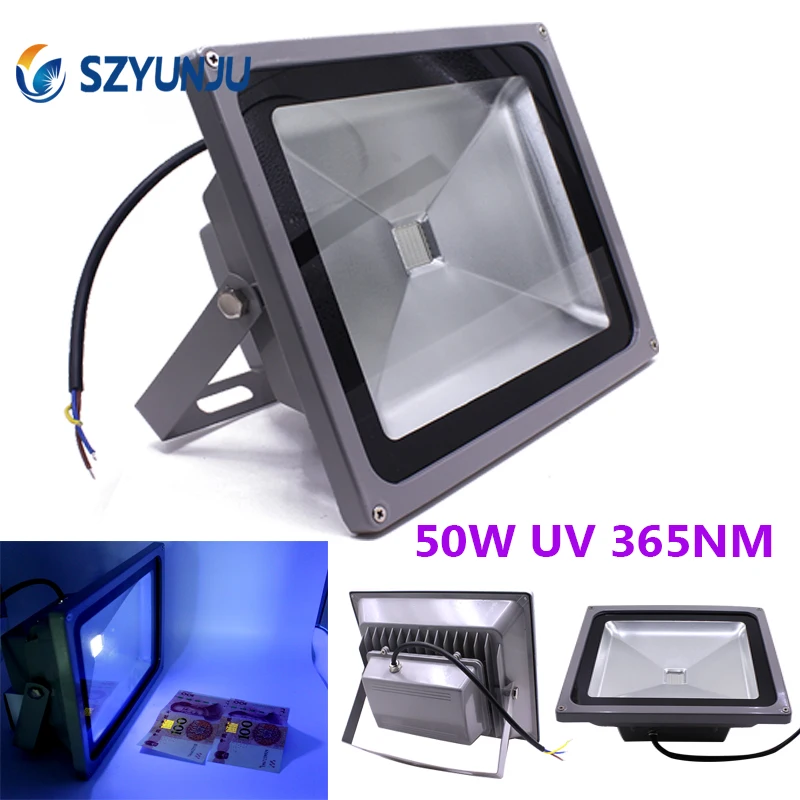 UV LED Floodlight 50W 365nm 85-265V High Power Ultra Violet Detection Flood Light | Освещение