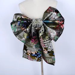 Embroidery Japanese Kimono Obi Woman Traditional Formal Yukata Belt Fastener Haori printed Anime Cosplay Costumes Accessories