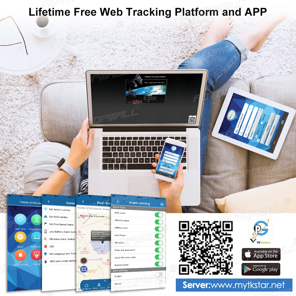 Car GPS Tracker 4G TKSTAR TK905 B 10000mAh Magnetico 4G GPS Tracker Car Waterproof Shake Alarm Free APP