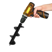 Садовый плантатор Drillforce, спиральное сверло с шестигранным валом, для буровых работ, для посадки Садовый плантатор Drillforce, спиральное сверло с шестигранным валом, для буровых работ, для посадки