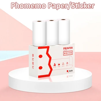 

Phomemo Self-Adhesive Thermal Paper Sticker Label Papers for Phomemo M110/M02/M02S/M02Pro Printer for iphone Photo Paper